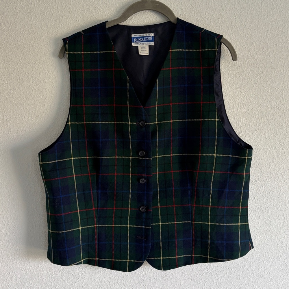 Pendleton vintage Plaid Vest